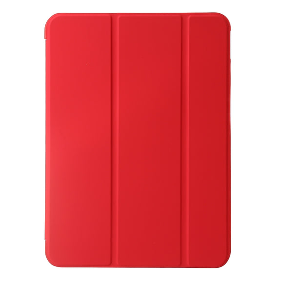 For iPad Air 11 2024 Three-fold Holder Flip Tablet Leather Case(Red)