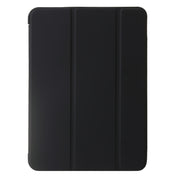 For iPad Pro 11 2024 Three-fold Holder Flip Tablet Leather Case(Black)