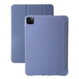 For iPad Pro 11 2024 Three-fold Holder Flip Tablet Leather Case(Purple) - iPad Pro 11 2024 Cases by PMC TechLife | Online Shopping South Africa | PMC TechLife | Buy Now Pay Later Mobicred