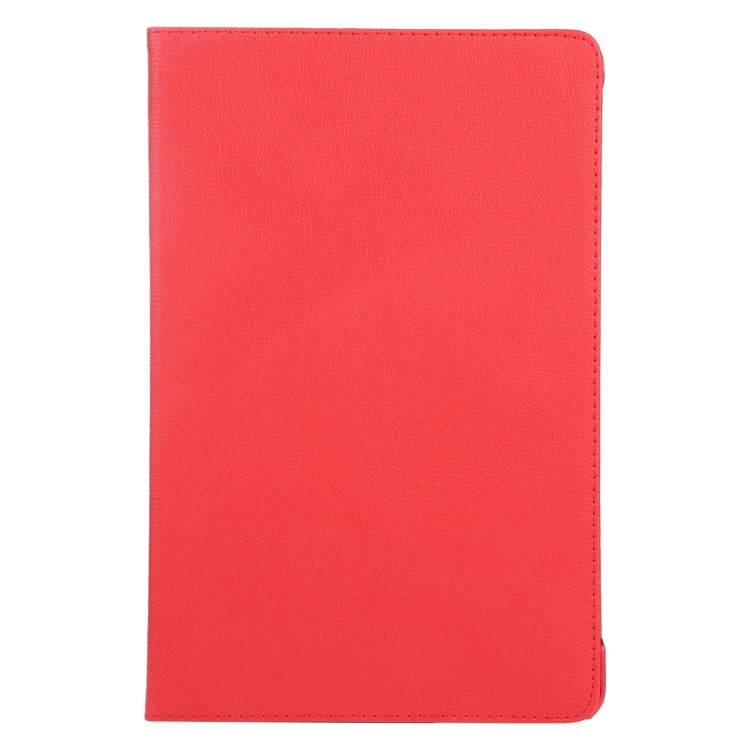 For iPad Pro 13 2024 360 Degree Rotation Litchi Texture Leather Tablet Case with Holder(Red)
