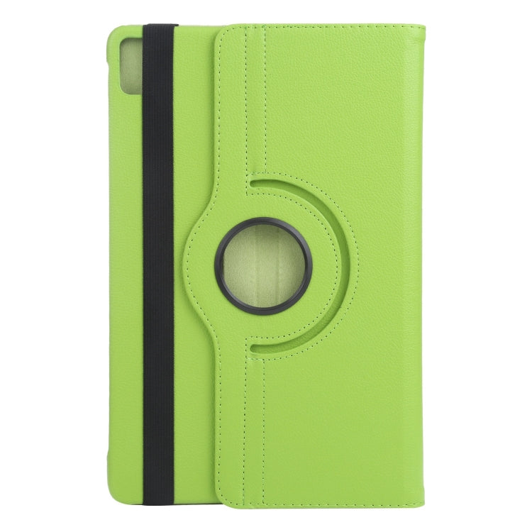 For iPad Pro 13 2024 360 Degree Rotation Litchi Texture Leather Tablet Case with Holder(Green)