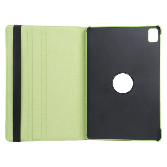 For iPad Pro 13 2024 360 Degree Rotation Litchi Texture Leather Tablet Case with Holder(Green)