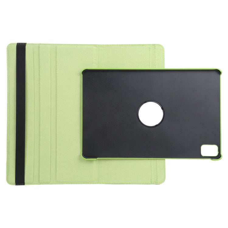 For iPad Pro 13 2024 360 Degree Rotation Litchi Texture Leather Tablet Case with Holder(Green)