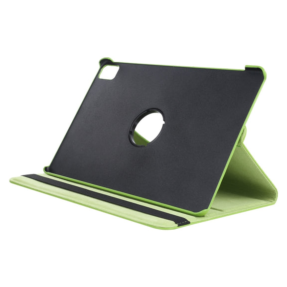 For iPad Pro 13 2024 360 Degree Rotation Litchi Texture Leather Tablet Case with Holder(Green)