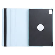 For iPad Air 13 2024 360 Degree Rotation Litchi Texture Leather Tablet Case with Holder(Sky Blue)