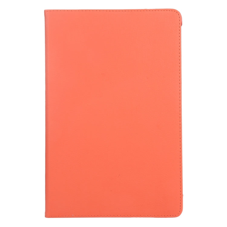 For iPad Air 13 2024 360 Degree Rotation Litchi Texture Leather Tablet Case with Holder(Orange)