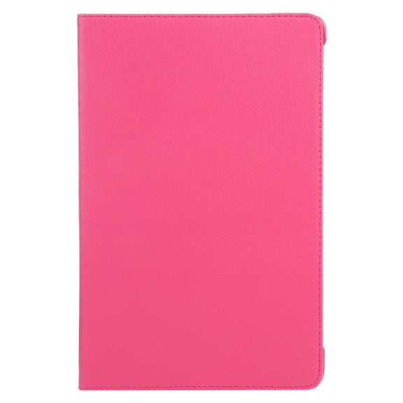 For iPad Air 13 2024 360 Degree Rotation Litchi Texture Leather Tablet Case with Holder(Rose Red)