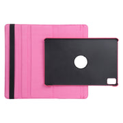 For iPad Air 13 2024 360 Degree Rotation Litchi Texture Leather Tablet Case with Holder(Rose Red)