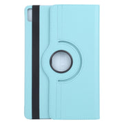 For iPad Air 11 2024 360 Degree Rotation Litchi Texture Leather Tablet Case with Holder(Sky Blue)