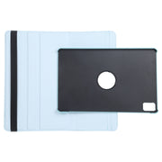 For iPad Air 11 2024 360 Degree Rotation Litchi Texture Leather Tablet Case with Holder(Sky Blue)