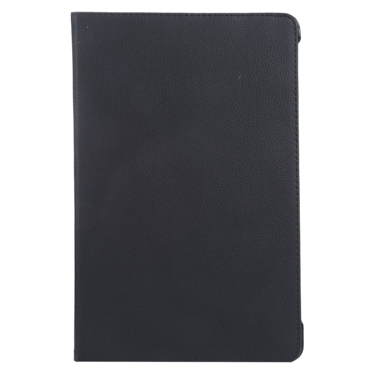 For iPad Air 11 2025 / 2024 360 Degree Rotation Litchi Texture Leather Tablet Case with Holder(Black)