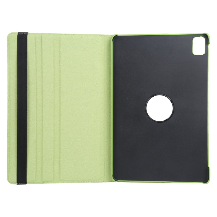 For iPad Pro 11 2024 360 Degree Rotation Litchi Texture Leather Tablet Case with Holder(Green)