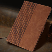 For Lenovo Tab M11/Xiaoxin Pad 11 2024 Building Blocks Embossed Leather Smart Tablet Case(Brown)