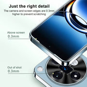 For OPPO Find X7 AG Frosted Electroplating Acrylic Phone Case(Navy Blue)