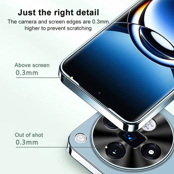 For OPPO Find X7 AG Frosted Electroplating Acrylic Phone Case(Navy Blue)