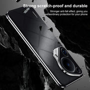 For Huawei Pura 70 Pro / Pro+ Plain Leather PC Phone Case(Brown)
