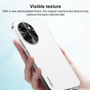 For Honor Magic7 Lite AG Frosted Electroplating Acrylic Phone Case(Silver White)