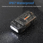 V15 EDC Flashlight Multi-function Work Light(Black)