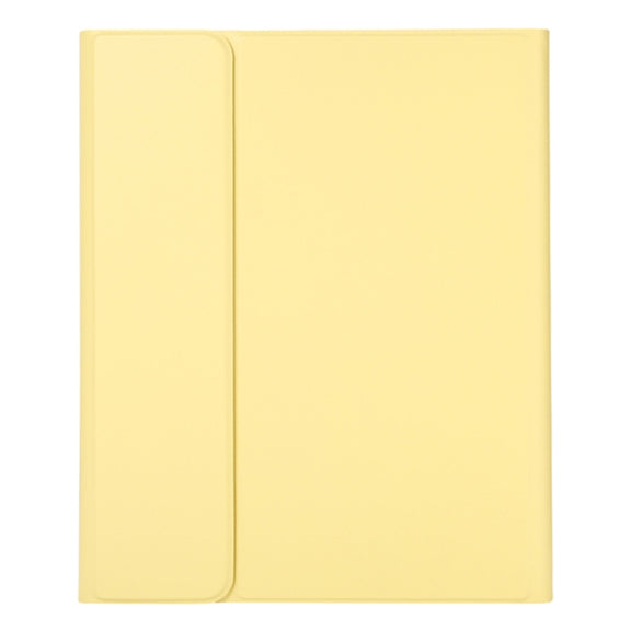 For Xiaomi Pad 6 / Pad 6 Pro 11 inch Round Cap Bluetooth Keyboard Tablet Leather Case with Pen Slot(Yellow)