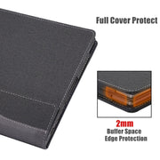 For HP Envy X360 13 inch 13-bf / 13t-bf Leather Laptop Shockproof Protective Case(Black)