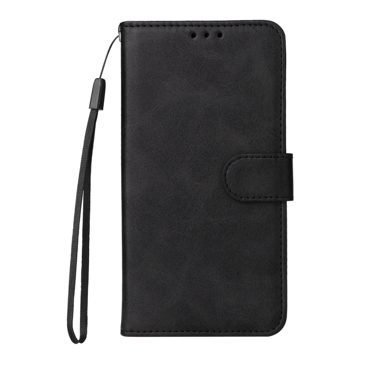 For iPhone 16e Classic Calf Texture Flip Leather Phone Case(Black)