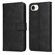 For iPhone 16e Classic Calf Texture Flip Leather Phone Case(Black)