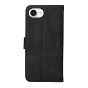 For iPhone 16e Classic Calf Texture Flip Leather Phone Case(Black)