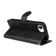For iPhone 16e Classic Calf Texture Flip Leather Phone Case(Black)