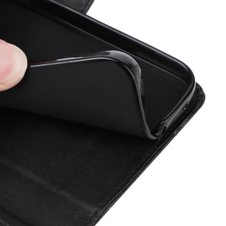 For iPhone 16e Classic Calf Texture Flip Leather Phone Case(Black)