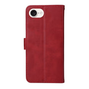 For iPhone 16e Classic Calf Texture Flip Leather Phone Case(Red)