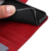 For iPhone 16e Classic Calf Texture Flip Leather Phone Case(Red)