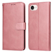For iPhone 16e Classic Calf Texture Flip Leather Phone Case(Rose Gold)
