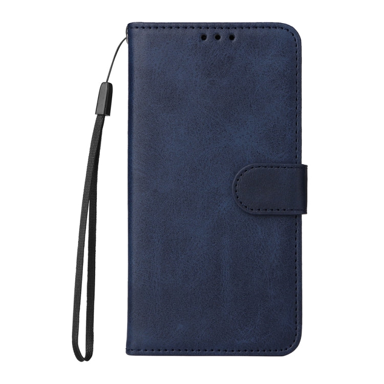 For iPhone 16e Classic Calf Texture Flip Leather Phone Case(Blue)