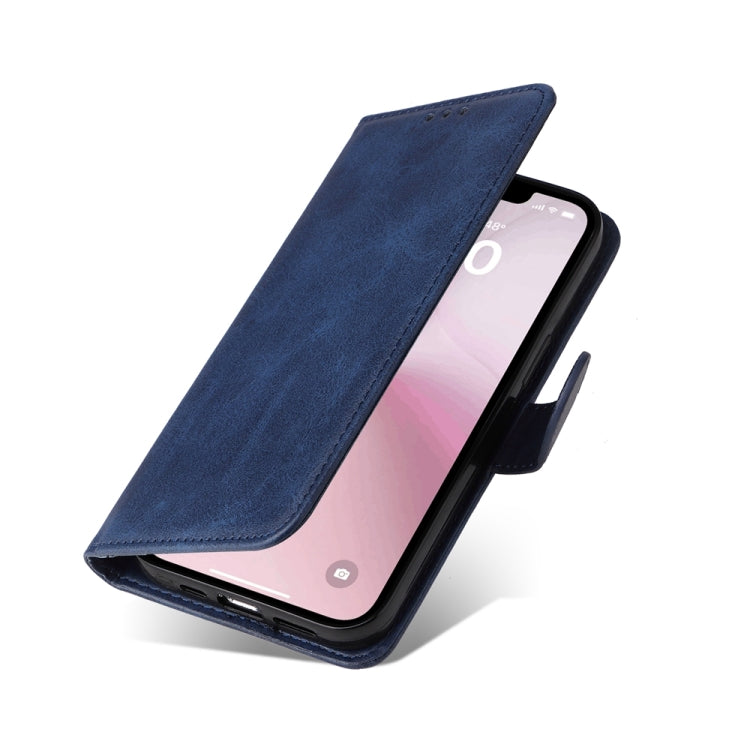 For iPhone 16e Classic Calf Texture Flip Leather Phone Case(Blue)
