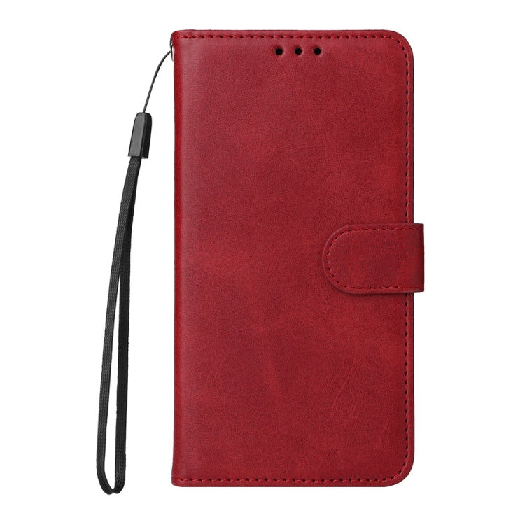 For iPhone 16 Pro Classic Calf Texture Flip Leather Phone Case(Red)