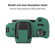For Canon EOS R100 Litchi Texture Soft Silicone Protective Case(Green)