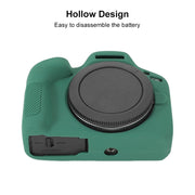 For Canon EOS R100 Litchi Texture Soft Silicone Protective Case(Green)