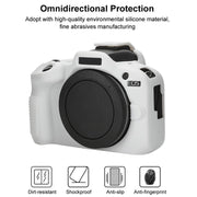 For Canon EOS R100 Litchi Texture Soft Silicone Protective Case(White)