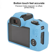 For Canon EOS R100 Glossy Soft Silicone Protective Case(Blue)