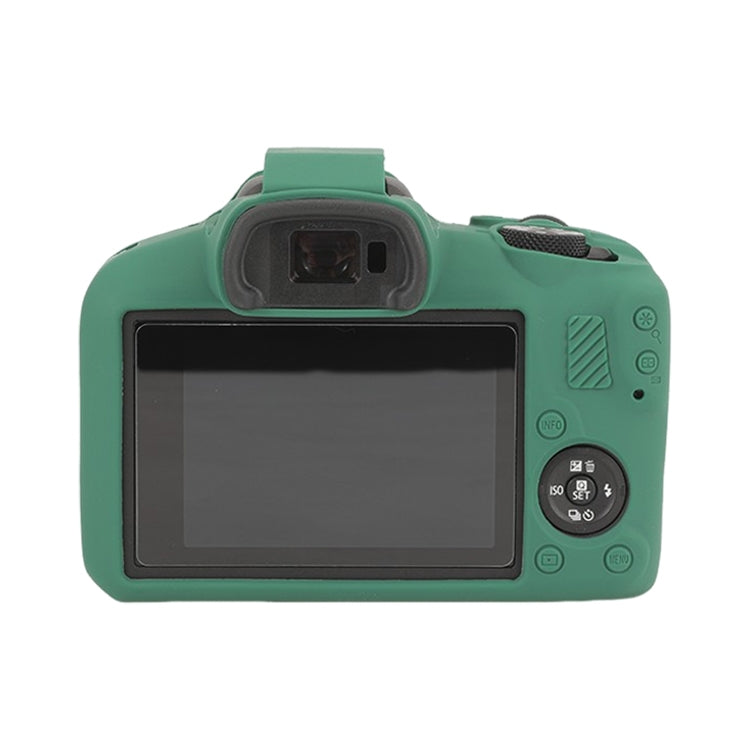 For Canon EOS R100 Glossy Soft Silicone Protective Case(Green)