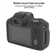 For Canon EOS R100 Glossy Soft Silicone Protective Case(Black)