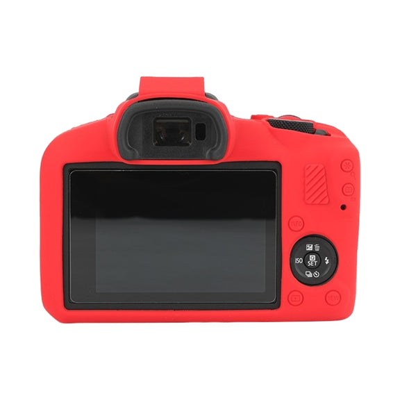 For Canon EOS R100 Glossy Soft Silicone Protective Case(Red)