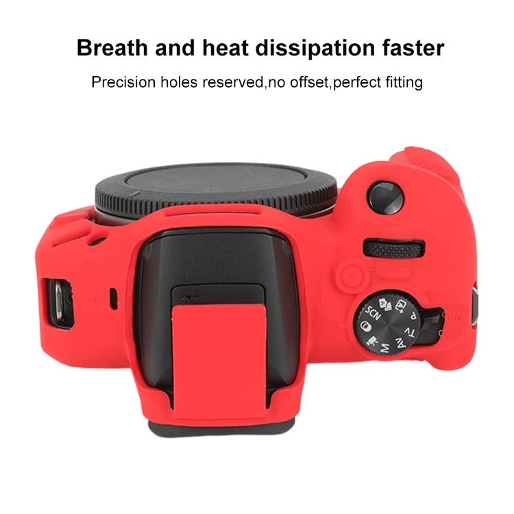 For Canon EOS R100 Glossy Soft Silicone Protective Case(Red)