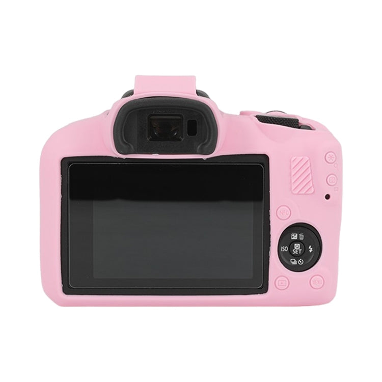 For Canon EOS R100 Glossy Soft Silicone Protective Case(Pink)