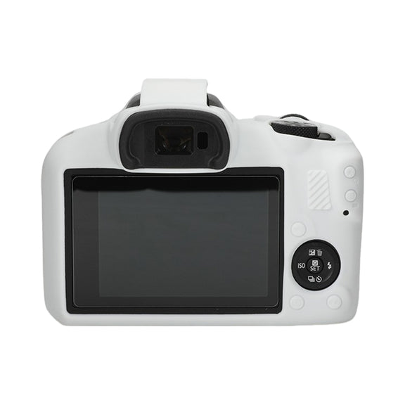 For Canon EOS R100 Glossy Soft Silicone Protective Case(White)