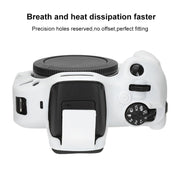 For Canon EOS R100 Glossy Soft Silicone Protective Case(White)