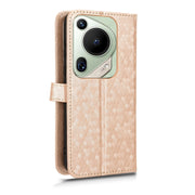 For Huawei Pura 70 Pro / Pro+ Honeycomb Dot Texture Leather Phone Case(Gold)