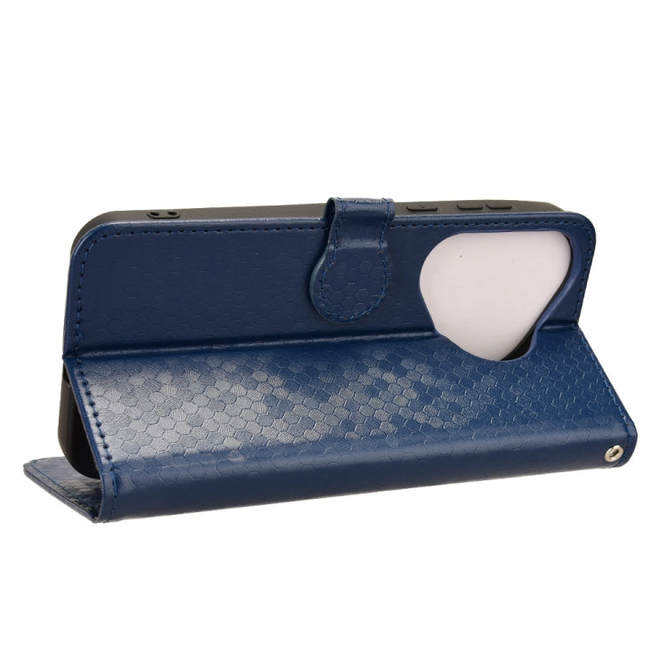 For Huawei Pura 70 Honeycomb Dot Texture Leather Phone Case(Blue)