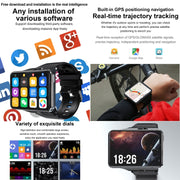UNIWA DM200, 4GB+64GB, 2.88 inch Android 9.0 Smart Watch Phone, MT6761 Quad Core, Network: 4G(Black)