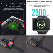 UNIWA DM200, 4GB+64GB, 2.88 inch Android 9.0 Smart Watch Phone, MT6761 Quad Core, Network: 4G(Black)